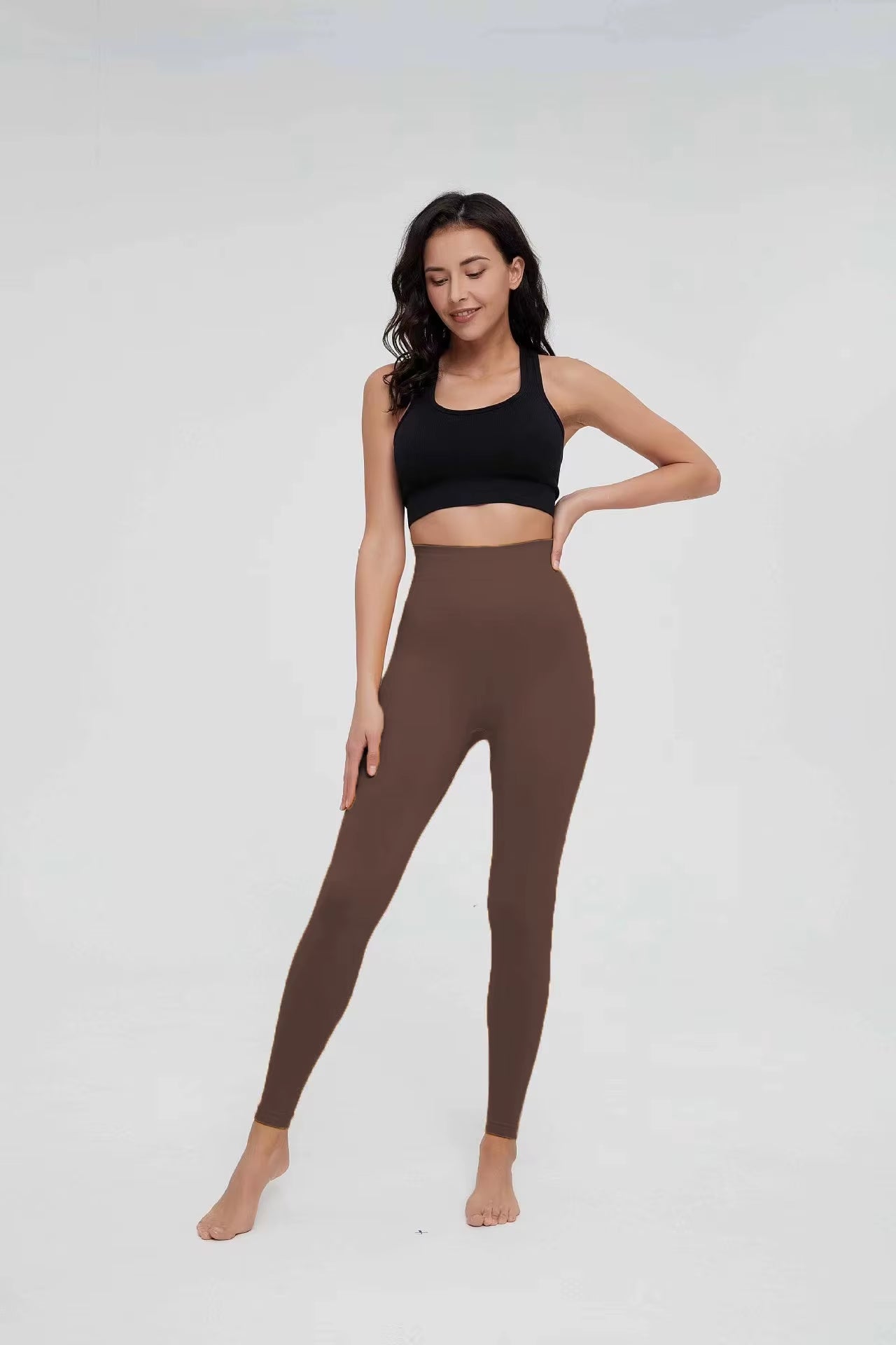 Seamless Knitted Leggings Women High Waist Sports Pants High Elastic Gym Workout Running Leggings Sexy Hip Liftting Leggings