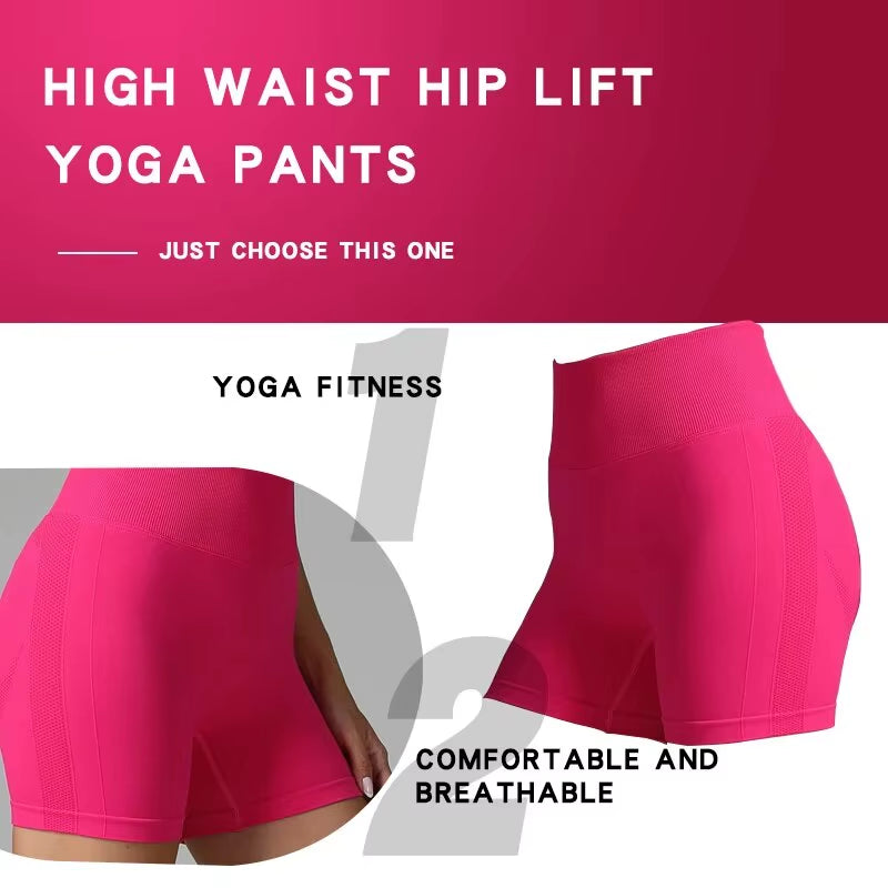 Women Shorts Seamless Sports Shorts for Women Cycling Jogging Fitness High Waist Push up Gym Shorts Leggings Women Yoga Clothing