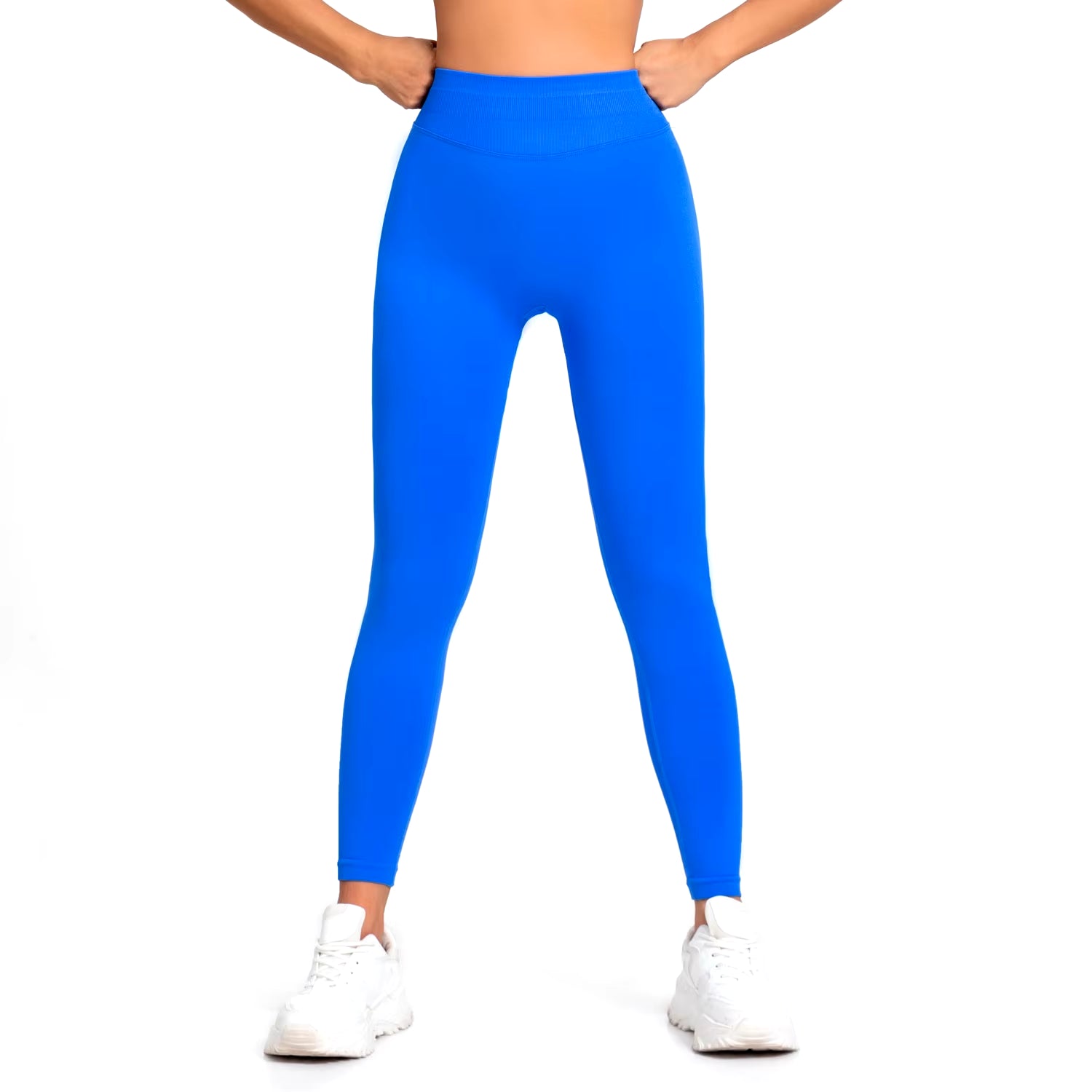 NCLAGEN Impact Leggings Women Seamless Sports Yoga Pants Low Ribbed Band Gym Clothes Fitness Workout Wear Scrunch Bum Tights