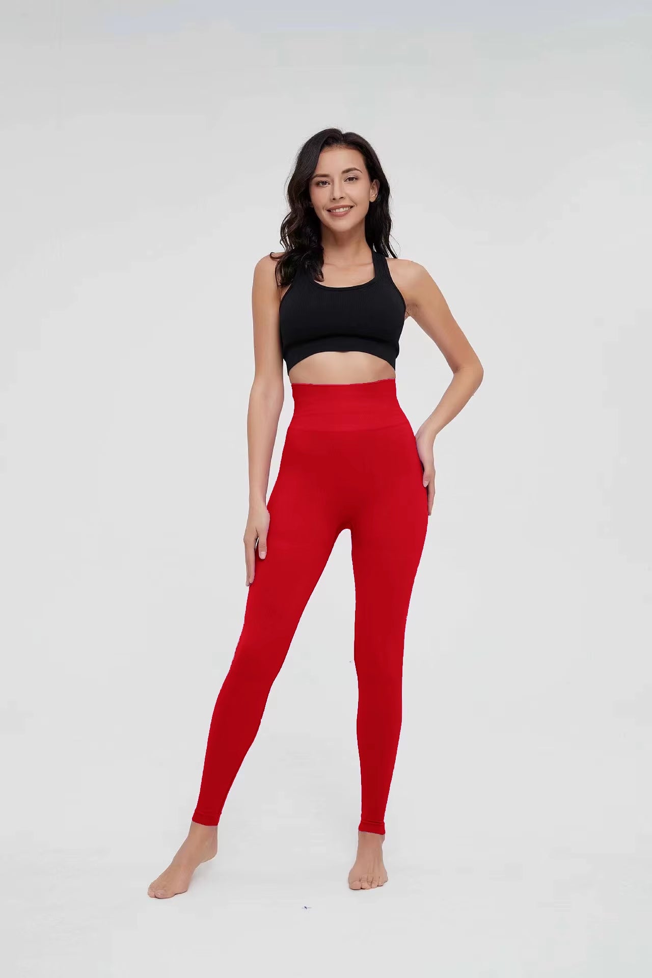 Seamless Knitted Leggings Women High Waist Sports Pants High Elastic Gym Workout Running Leggings Sexy Hip Liftting Leggings