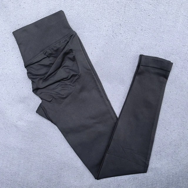 Leggings Women Scrunch Bum Gym Legging Seamless Yoga Legging Workout Yoga Pants Low Ribbed Waistband Sports Tights
