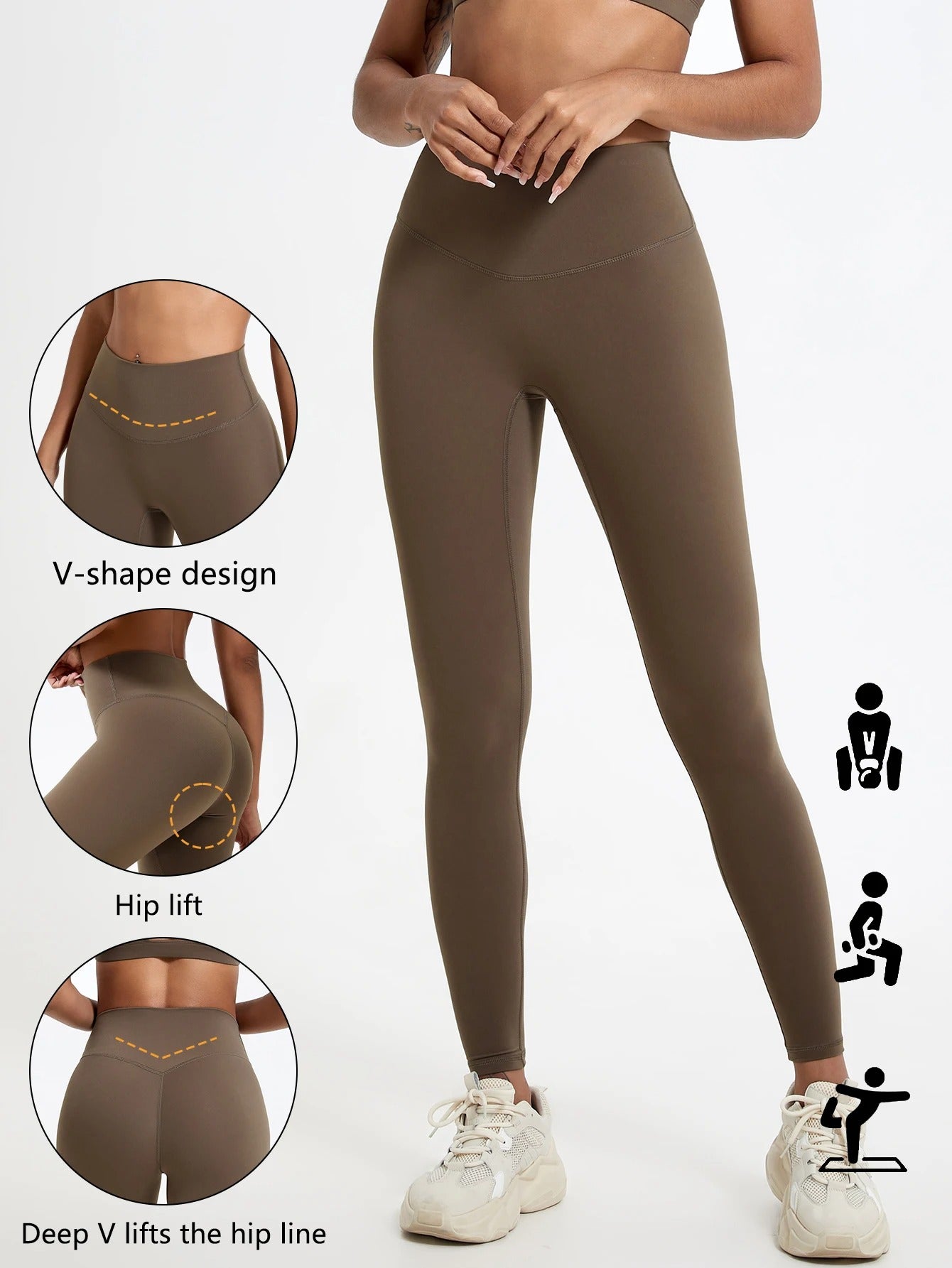 Super Soft Fabrics High Waist Leggings Quick-Dry Gym Yoga Pants Running Workout Tights Push Up Sports Leggings Women