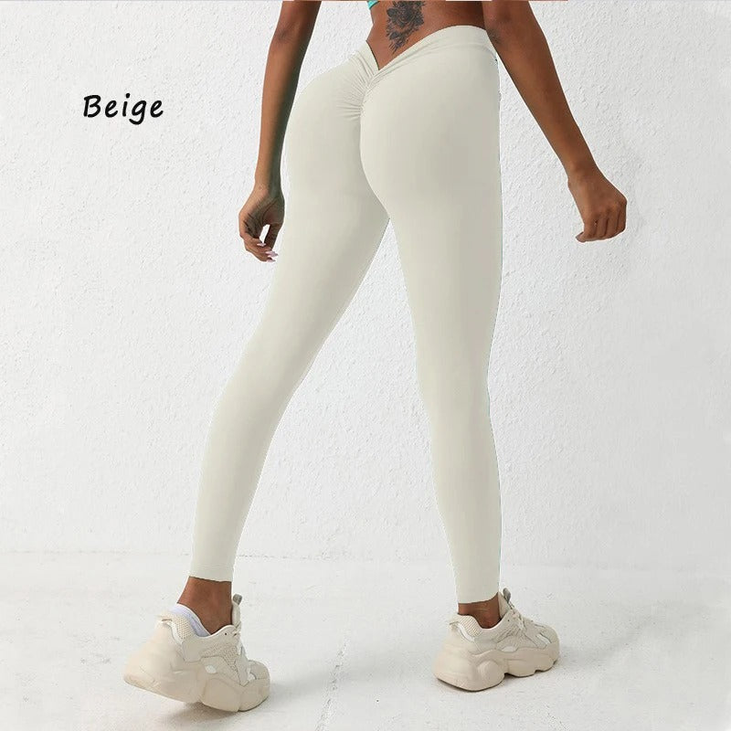 DIAS FIT JOY Women's Yoga pants back V-waist buttocks lifting pants high waist sports and fitness pants sports pants