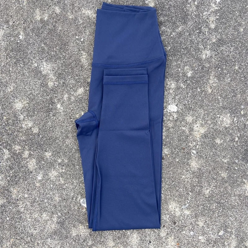 25" Yoga Sports Leggings With Pockets Women's Gym High Waist Tights Plus Size Fitness Soft Yoga Pants Running Training Trousers