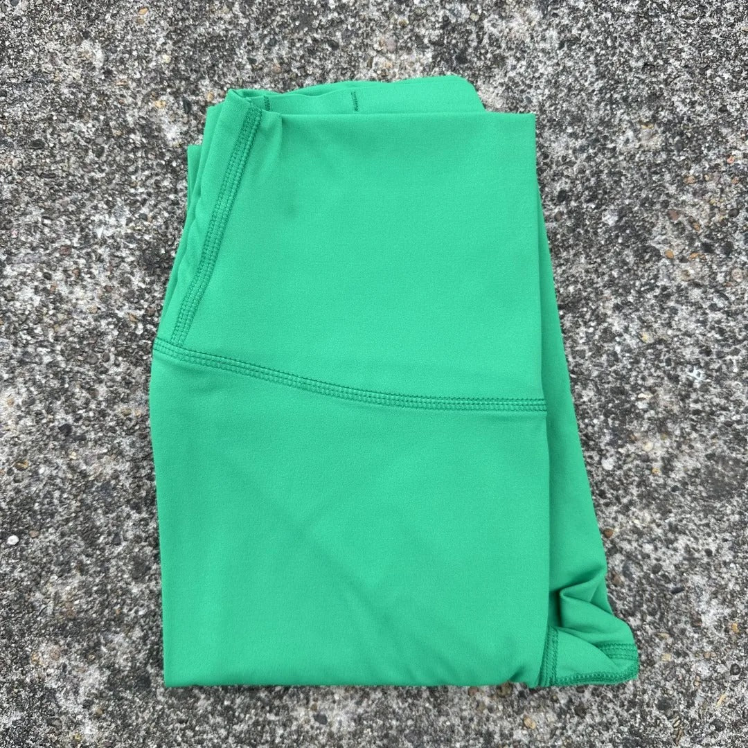 Solid Color High Waist Yoga Legging Athletic soft Women Sport Pant Tight Butter Gym Comprehensive Training Jog Back Waist Pocket