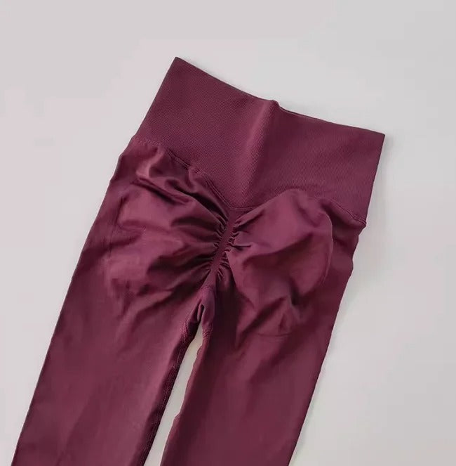Seamless High Waisted Leggings Sport Through Yoga Hip Lifting Gym Running Quick Dry Pants Scrunch Butt Pants