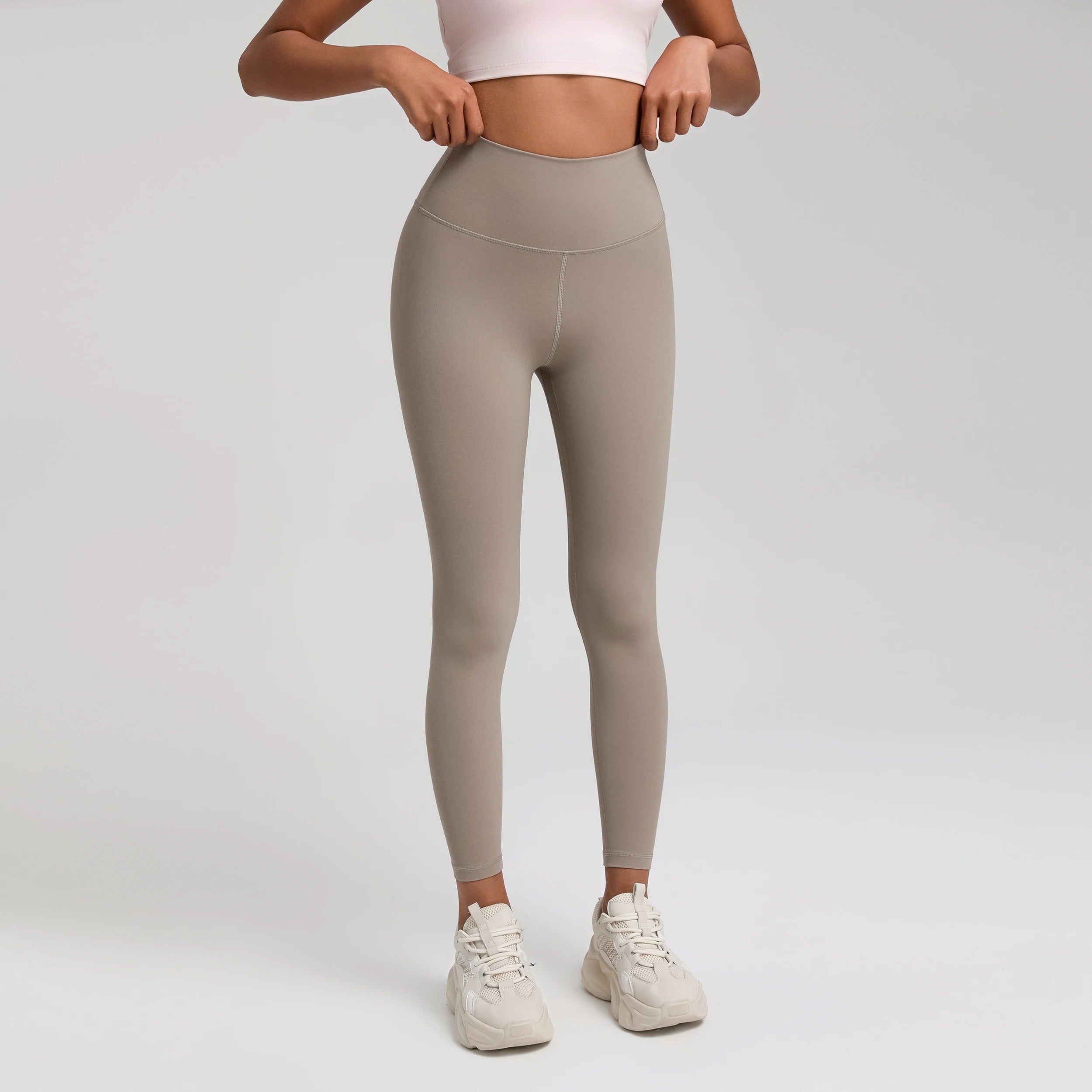 Solid Color Classic 2.0 Comprehensive Training Jog 25"Soft High Waist Gym Yoga Legging Plus Size Women Gym Sports Pant Athletic