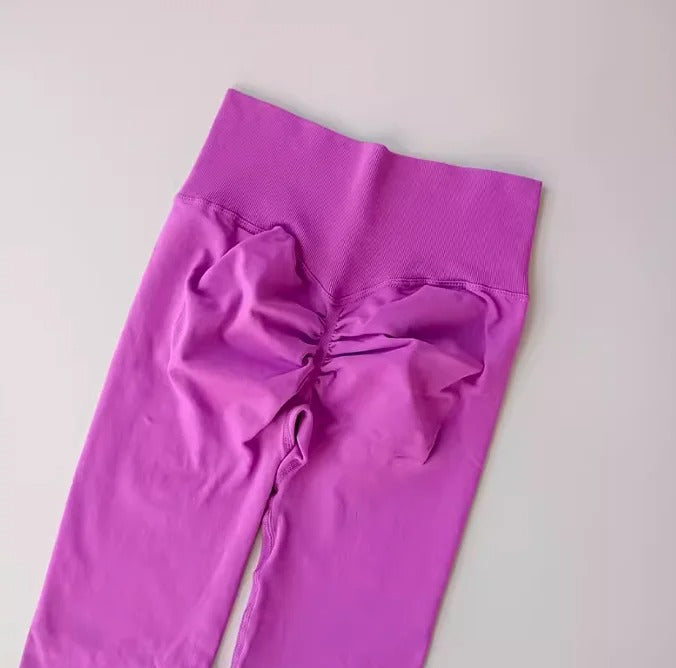 Seamless High Waisted Leggings Sport Through Yoga Hip Lifting Gym Running Quick Dry Pants Scrunch Butt Pants
