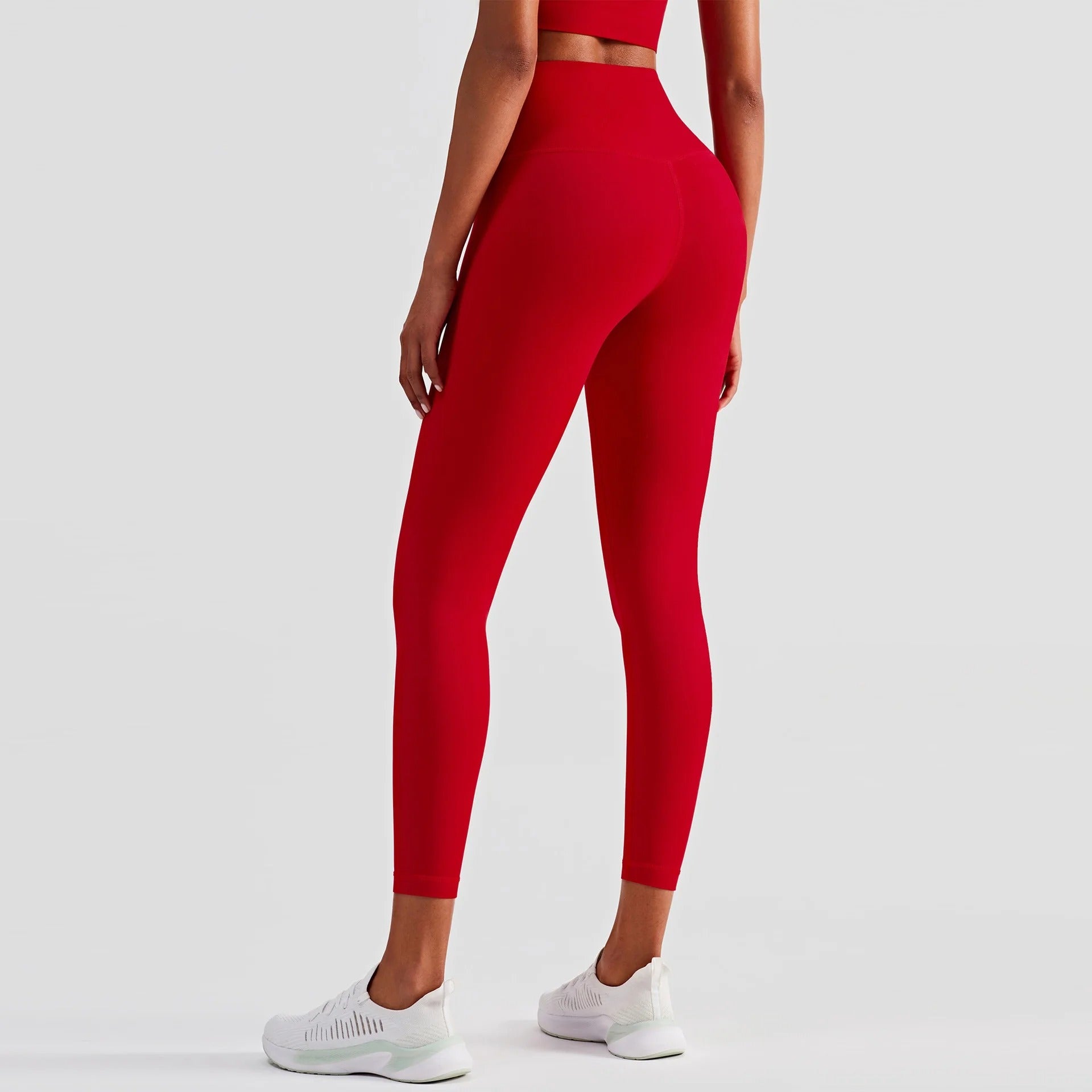 Solid Color High Waist Yoga Legging Athletic soft Women Sport Pant Tight Butter Gym Comprehensive Training Jog Back Waist Pocket