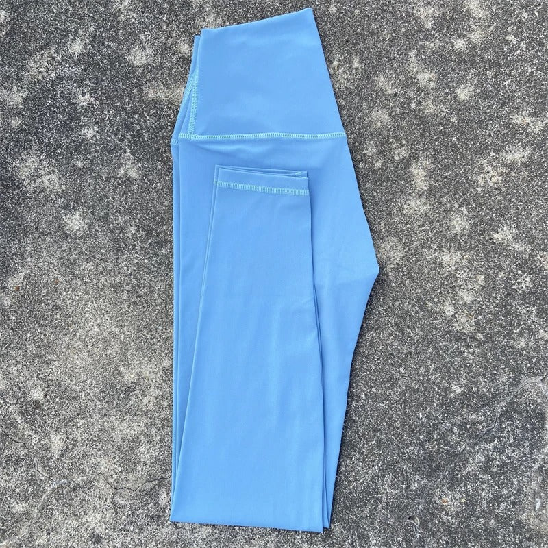 25" Yoga Sports Leggings With Pockets Women's Gym High Waist Tights Plus Size Fitness Soft Yoga Pants Running Training Trousers