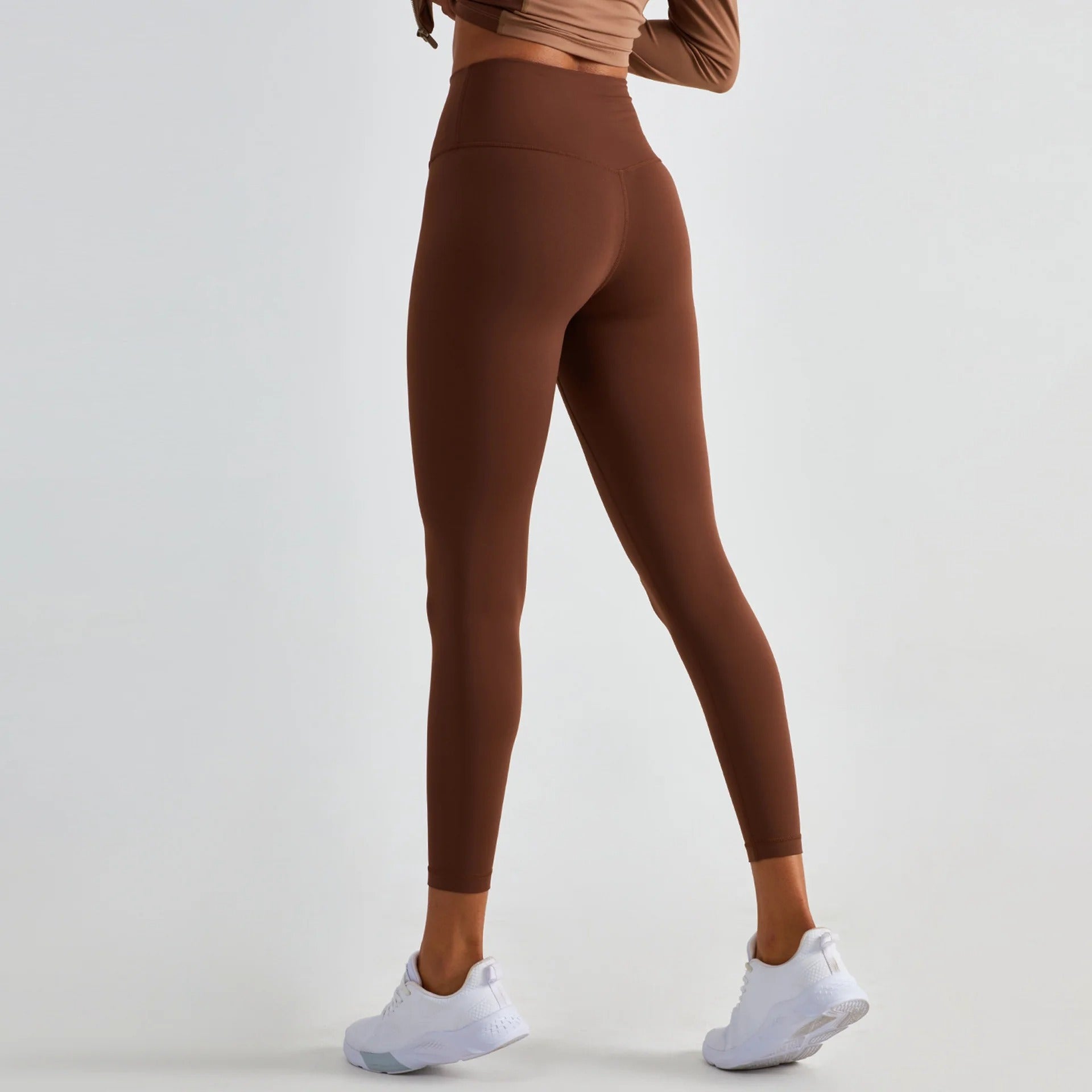 Solid Color High Waist Yoga Legging Athletic soft Women Sport Pant Tight Butter Gym Comprehensive Training Jog Back Waist Pocket