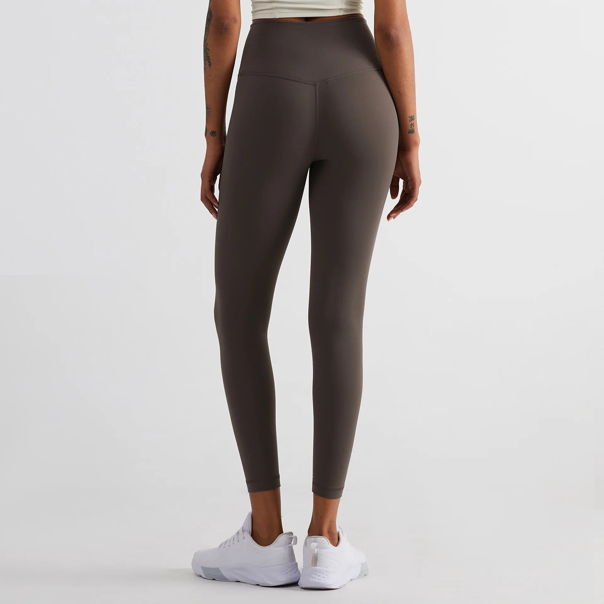 Solid Color High Waist Yoga Legging Athletic soft Women Sport Pant Tight Butter Gym Comprehensive Training Jog Back Waist Pocket