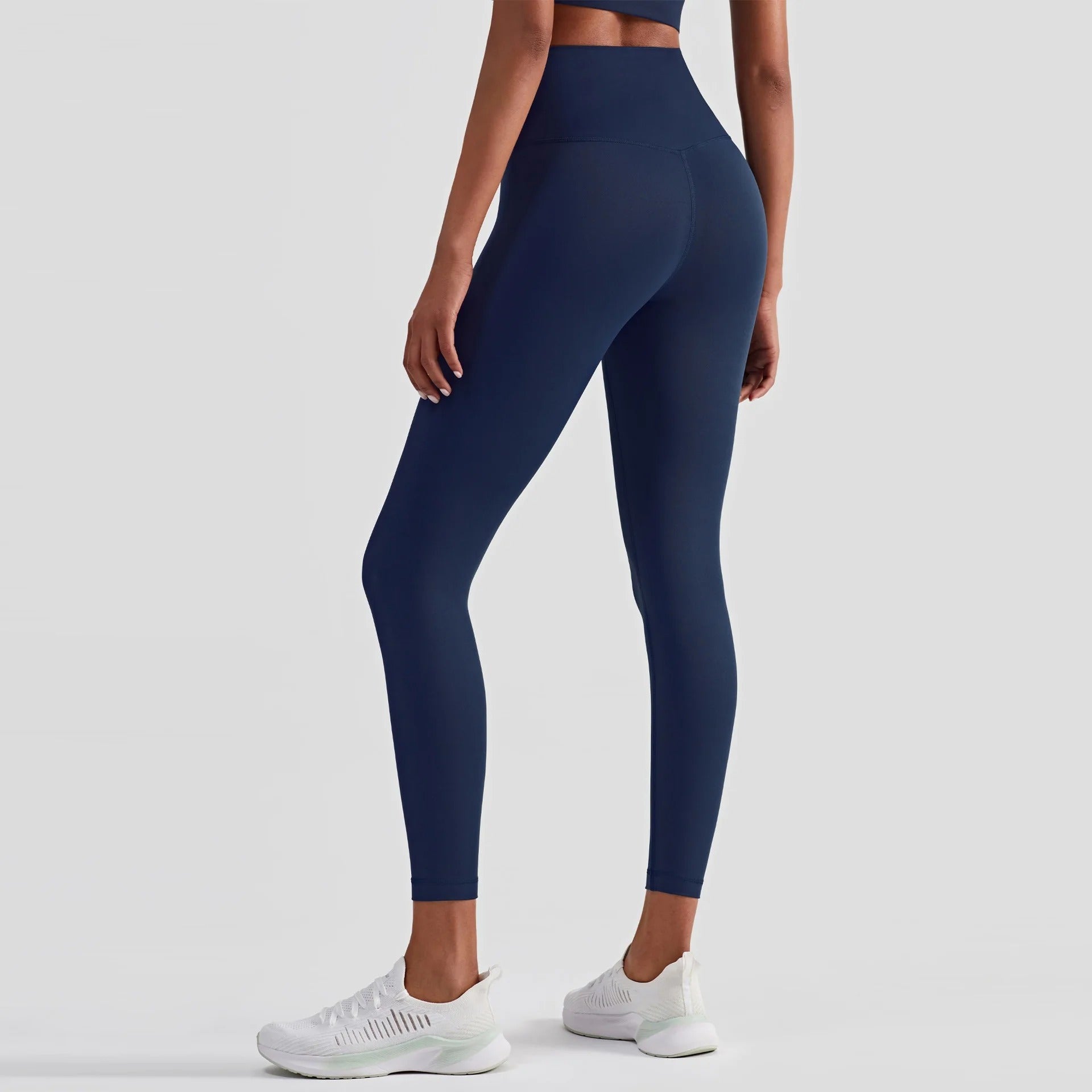 Solid Color High Waist Yoga Legging Athletic soft Women Sport Pant Tight Butter Gym Comprehensive Training Jog Back Waist Pocket