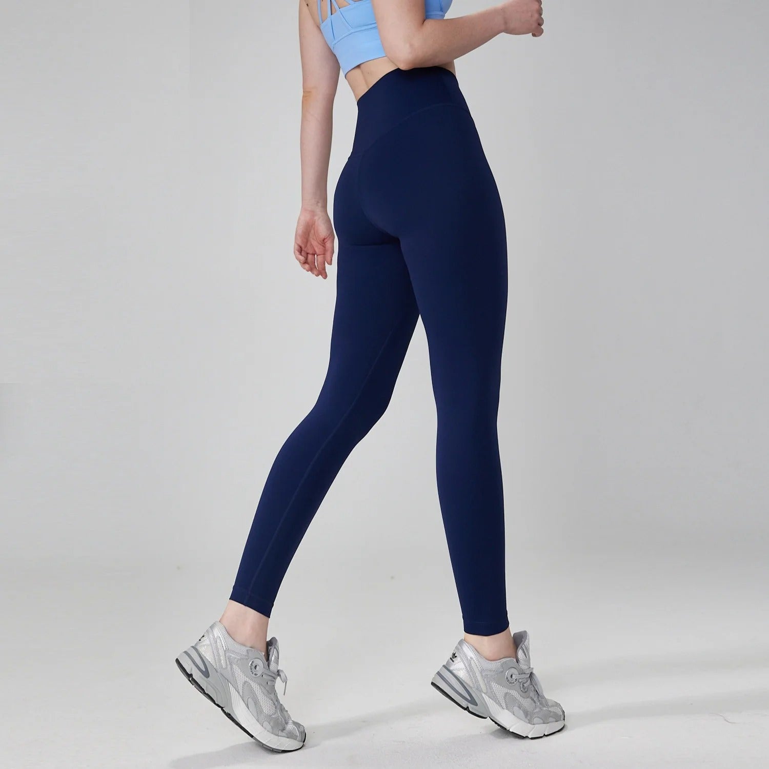 Solid Color High Waist Yoga Legging Athletic soft Women Sport Pant Tight Butter Gym Comprehensive Training Jog Back Waist Pocket