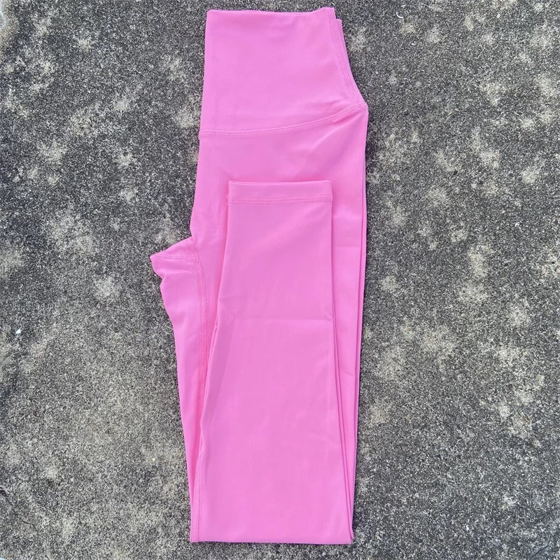 25" Yoga Sports Leggings With Pockets Women's Gym High Waist Tights Plus Size Fitness Soft Yoga Pants Running Training Trousers