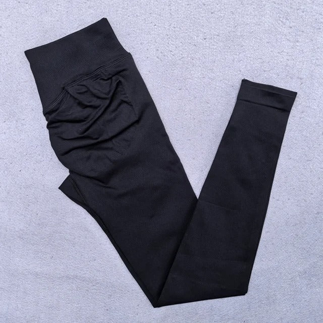 Leggings Women Scrunch Bum Gym Legging Seamless Yoga Legging Workout Yoga Pants Low Ribbed Waistband Sports Tights