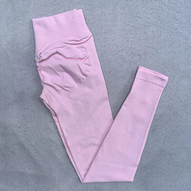 Leggings Women Scrunch Bum Gym Legging Seamless Yoga Legging Workout Yoga Pants Low Ribbed Waistband Sports Tights