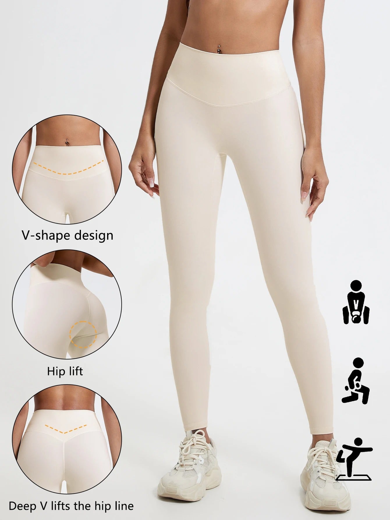 Super Soft Fabrics High Waist Leggings Quick-Dry Gym Yoga Pants Running Workout Tights Push Up Sports Leggings Women