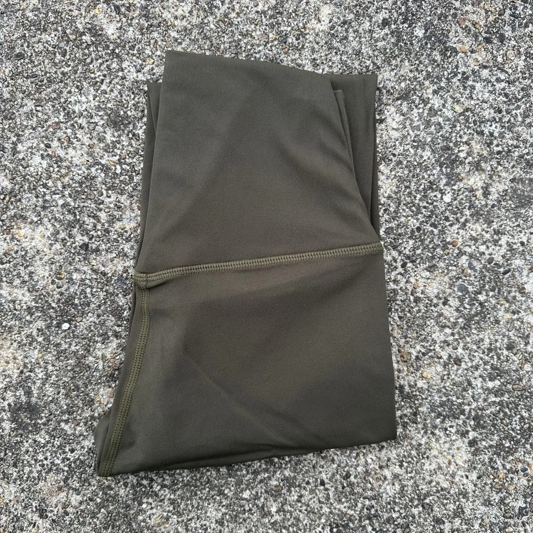 Solid Color High Waist Yoga Legging Athletic soft Women Sport Pant Tight Butter Gym Comprehensive Training Jog Back Waist Pocket